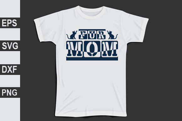 Cat Design, Fur Mom: Graphics for T-Shirt Designs