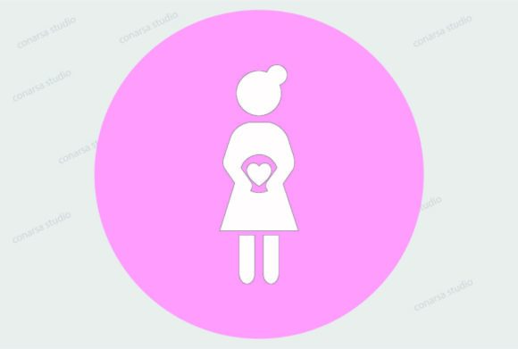 Mom Baby Icon Svg Eps: Graphics & Icons