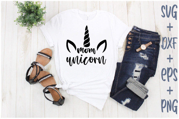 Mom Unicorn Graphics for T-Shirt Designs