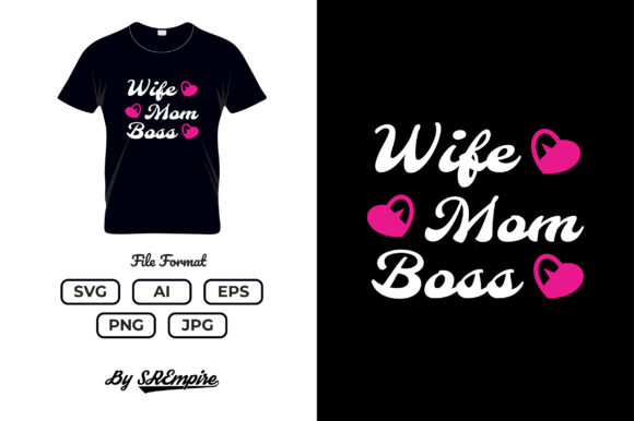 Mother s Day Typography T-shirt - 01 Graphics and Print Templates