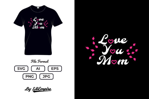 Mother s Day Typography T-shirt - 06 Graphics & Print Templates
