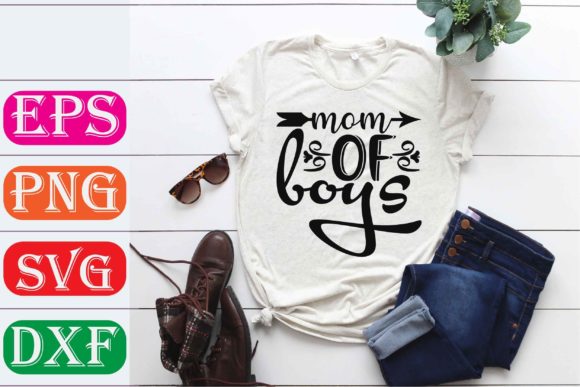 Mother Svg Design: Mom of Boys Graphics