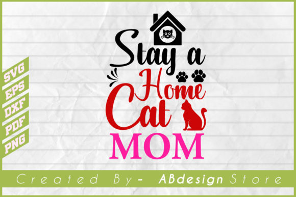 Review: Stay a Home Cat Mom SVG for Embroidery